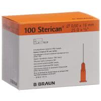 Sterican Nadel 25G 0.50x16mm orange Luer - 100 Stk.