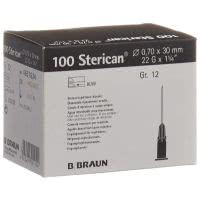 Sterican Nadel 22G 0.70x30mm schwarz Luer - 100 Stk.