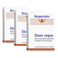 Spar-Pack: Burgerstein Eisen vegan Minitabletten - 3x150 Stk.