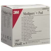 3M  Medipore Pad 6cm x 10cm - 50 Stk. à 3.4 x 6.5cm