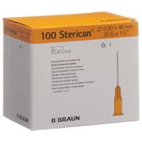 Sterican Nadel 20G 0.90x40mm gelb Luer- 100 Stk.