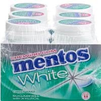 Mentos Gum White Green Mint - 6x75g
