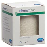Rhena Star Elastische Binde 6cmx5m weiss - 1 Stk.