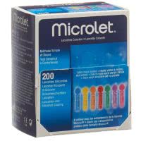 Microlet Lanzetten farbig - 200 Stk.