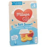 Milupa le Petit Dessert Pfirsich Aprikose - 6 x 55g
