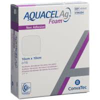 Aquacel Ag Foam nicht-adhäsiv - 10 Stk. à 10cm x 10cm