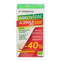 Arkovital Acerola Kau-Tabletten 1000 mg Bio Duo - 2 x 30 Stk.