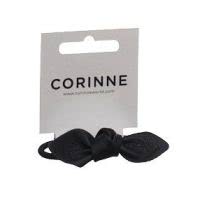 Corinne Haargummi Leather small Hair black -  1 Stk.