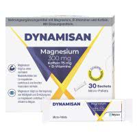 Dynamisan Magnesium 300mg mit Koffein und B-Vitaminen - 30 Sticks