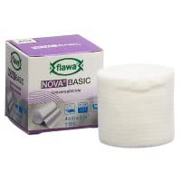 Flawa Nova Basic elastische Mittelzugbinde weiss - 4cm x 5m