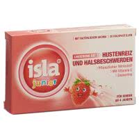 Isla Junior Erdbeer - 20 Pastillen