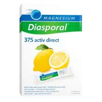 Magnesium Diasporal direct - 375 activ - Zitrone - 60 Sticks
