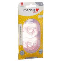 Medela Baby Schnuller Soft Silicone 6-18 Monate Girl