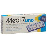 Medi-7 Medikamentendosierer uno 7 Tage blau - 1 Set