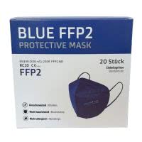 Kangcheng Osiris FFP2 Masken Grippe/Covid AtemSchutz EU-zertifiziert - BLAU - 20 Stk.