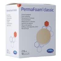 PermaFoam classic Schaumverband 6cm rund steril - 10 Stk.
