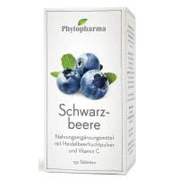 Phytopharma Schwarzbeere Tabletten - Dose mit 150 Stk.