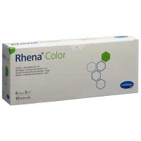 Rhena Color Elast Binden 6cmx5m rot - 10 Stk.
