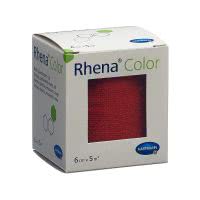 Rhena Color Elastische Binde rot 5m x 6cm