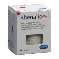 Rhena Ideal Elastische Binde 6cmx5m weiss - 1 Stk.