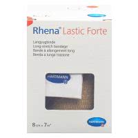 Rhena Lastic Elastische Binde Forte hautfarben 7m x 8cm - 1 Stk.
