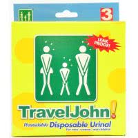 Travel-John Urinal - Das WC für unterwegs! 3 Stk.