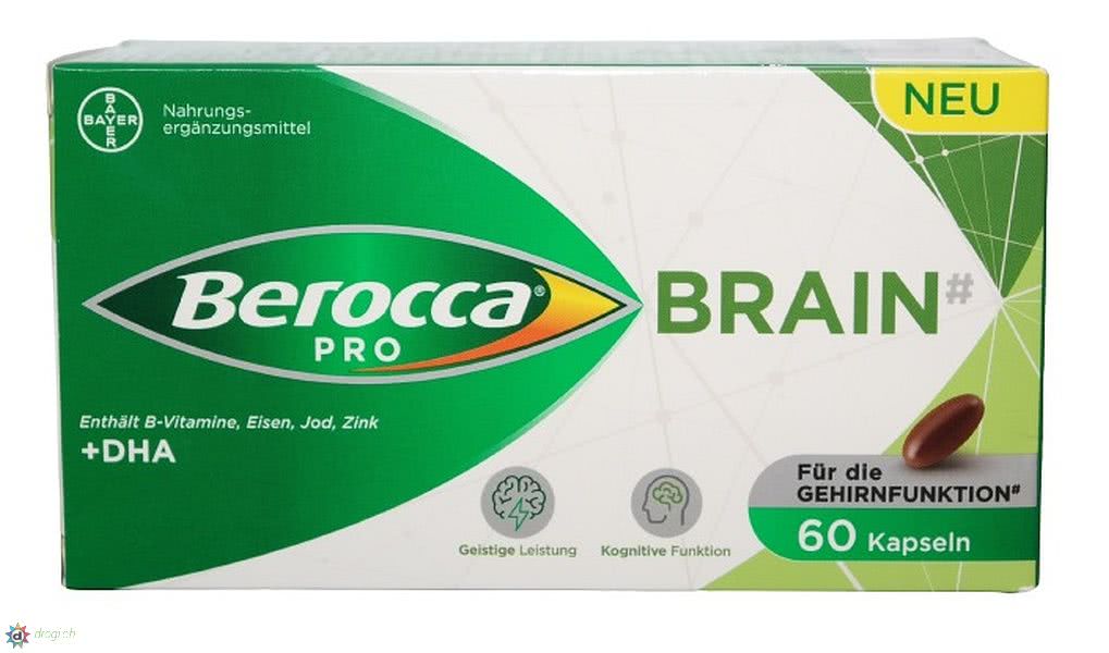 Achat Berocca Pro Brain caps 60 pce en ligne