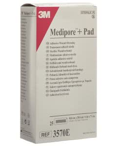 3M  Medipore Pad 10x20cm - 5x15.5cm - 25 Stk.