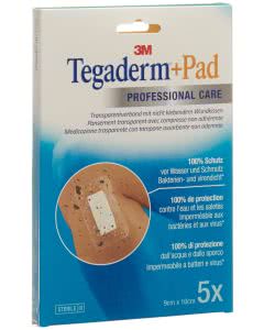 3M Tegaderm + Pad, Wundkissen - 4.5 x 6.0cm - 5 Stk.