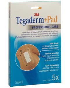 3M Tegaderm + Pad, Wundkissen - 4.5 x 10.0cm - 5 Stk.