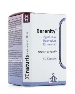 Bionaturis Serenity mit Tryptophan - Magnesium - Vit. B - Rhodiola - 60 Kaps.