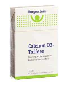 Burgerstein Calcium D3 Toffees - 115g (ca. 23 Stk.)