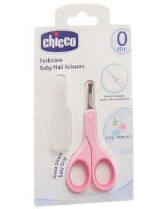 Chicco Baby-Nagelschere mit Schutzkappa rosa