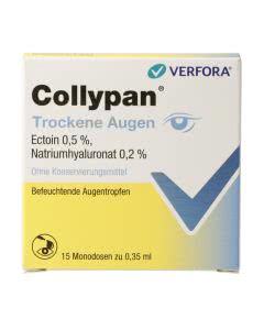 Collypan Trockene Augen Tropfen mit Ectoin und Hyaluronat - 15 Portionen