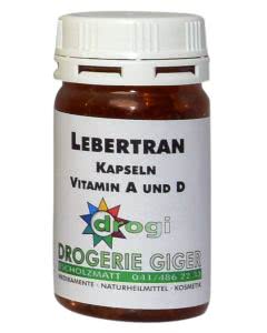 drogi Lebertranoel Vitamin A und D - 200 Kapseln