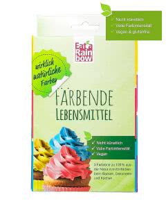 Eat a Rainbow Färbendes Lebensmittel Farbmix blau/gelb/magenta - 3x10g