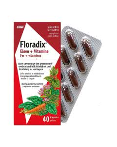 Floradix Eisen + Vitamine Eisenergänzung - 40 Kapseln