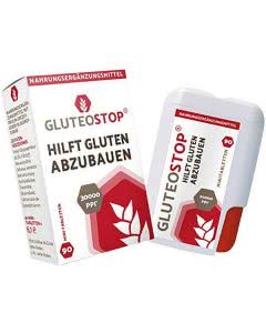 GluteoStop hilft Gluten abbauen - 90 Mini-Tabl.