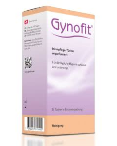 Gynofit Intimpflege-Tücher einzeln verpackt - unparfumiert - 12 Stk.