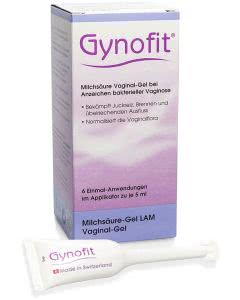 Gynofit Vaginalgel mit Milchsäure Vaginareizungen - 6 Stk. 