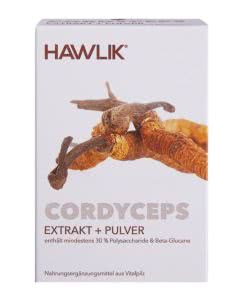 Hawlik Bio Cordyceps Extrakt + Pulver Kapsel - 60 Stk.