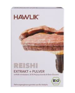 Hawlik Bio Reishi Extrakt + Pulver Kapseln - 60 Stk.