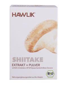 Hawlik Bio Shiitake Extrakt + Pulver Kapseln  - 60 Stk.