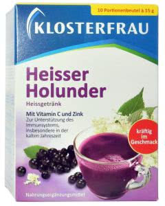 Klosterfrau Heisses Holunder-Getränk mit Vitamin C und Zink - 10 Portionen 