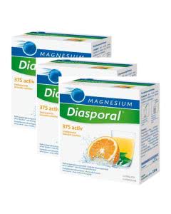 Spar-Pack: Magnesium Diasporal - 375 activ - Orange Trinkgranulat - 3x20 Stk.