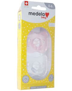 Medela Baby Schnuller Soft Silicone 0-6 Monate Girl und Unisex