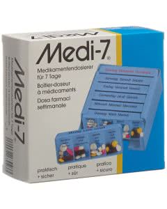 Medi-7 Medikamentendosierer blau 7 Tage - 1 Set