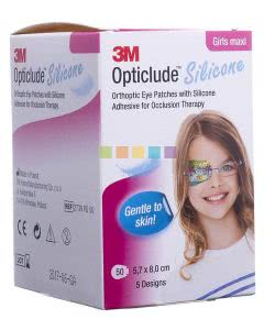 3M Opticlude Silicon Augenpflaster Maxi Girls - 50 Stk. à 5.7cm x 8cm 