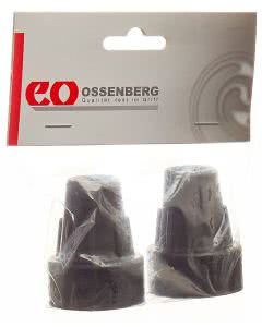 Ossenberg Krückenkapsel 16mm schwarz - 1 Paar