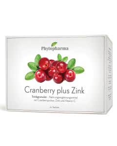 Phytopharma Cranberry plus Zink - Trinkgranulat - 20 Stk.